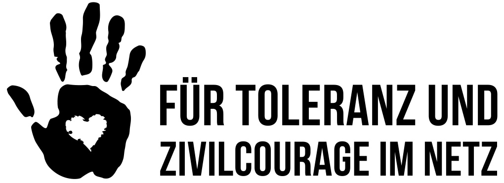 Logo der Kampagne für Toleranz und Zivielcourage im Netz in schwarz